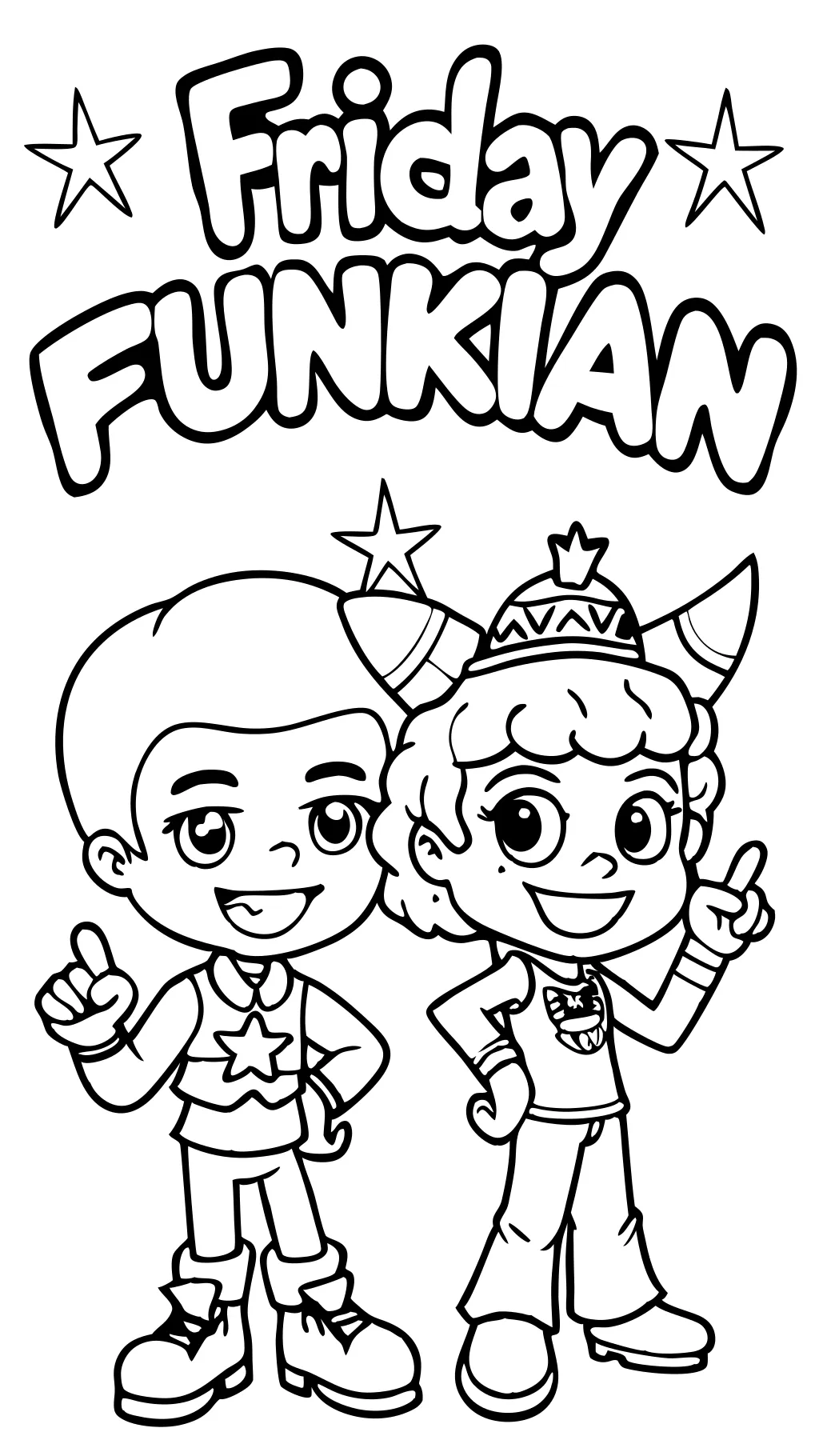 fnf coloring page